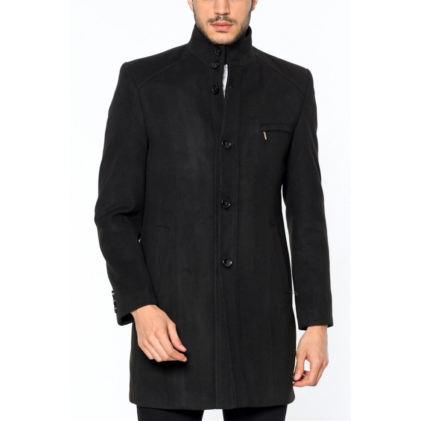 PLT8318 DEWBERRY MEN's COAT-BLACK