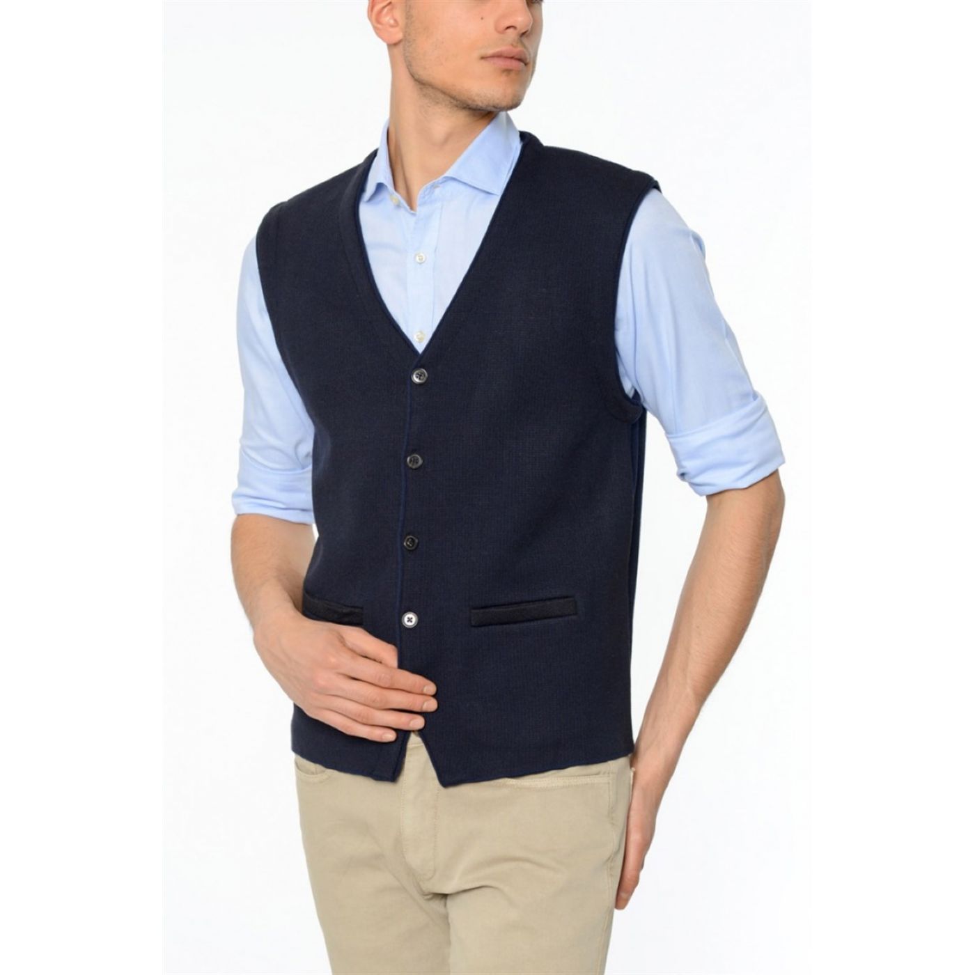 Y8610 DEWBERRY TRİkO VEST-COFFEE