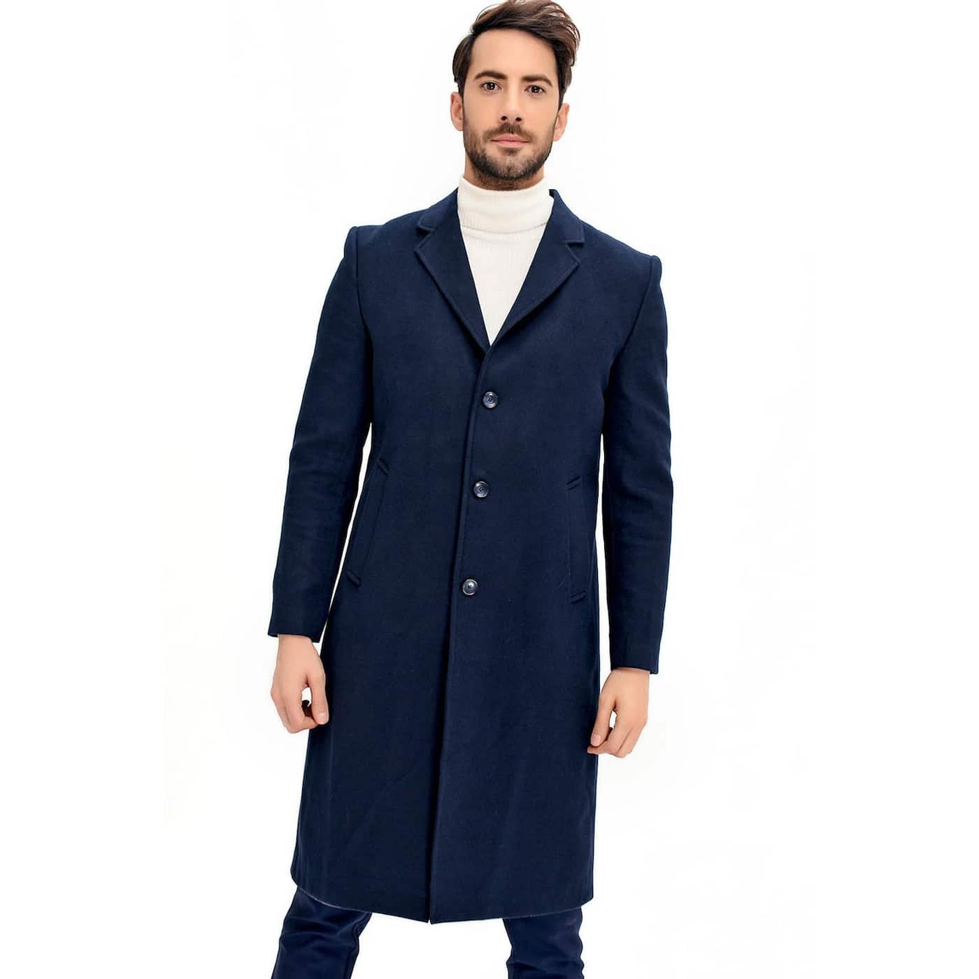PLT8363 DEWBERRY MEN's COAT-LACİVERT