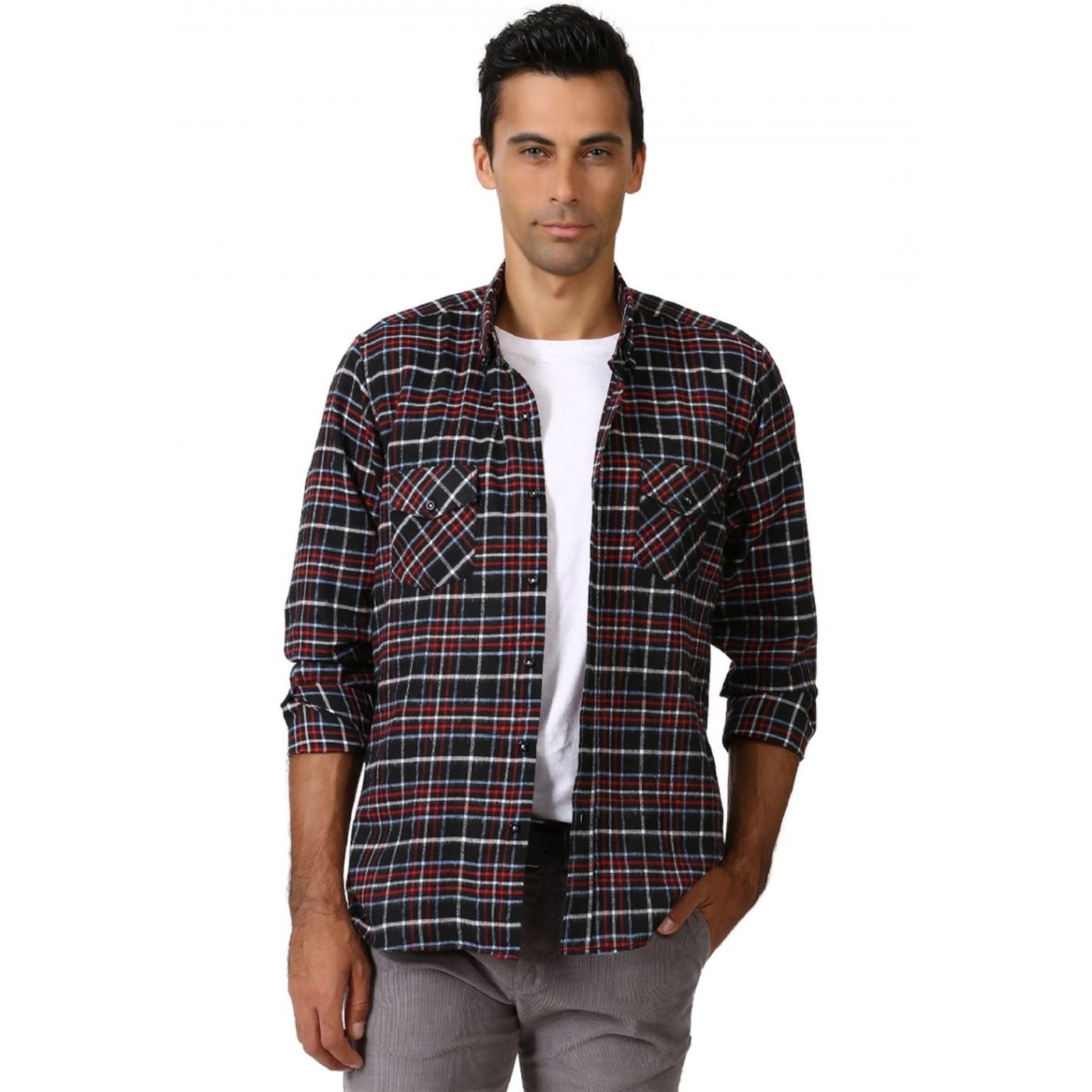G566 DEWBERRY SHIRT-BLACK