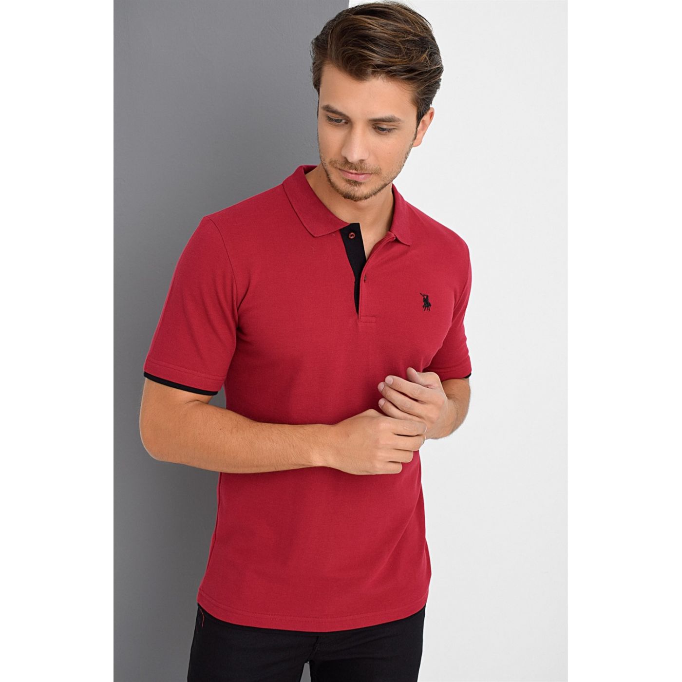 T8562 DEWBERRY MEN's TSHIRT-BURGUNDY