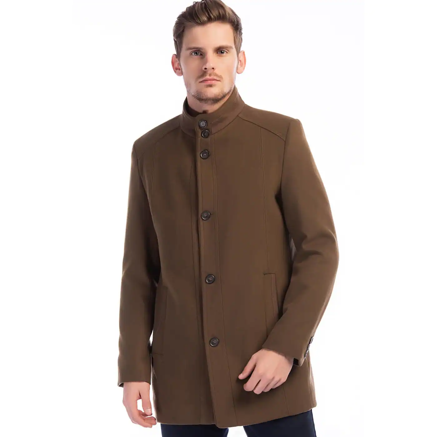 PLT8357 DEWBERRY MEN's COAT-CAMEL