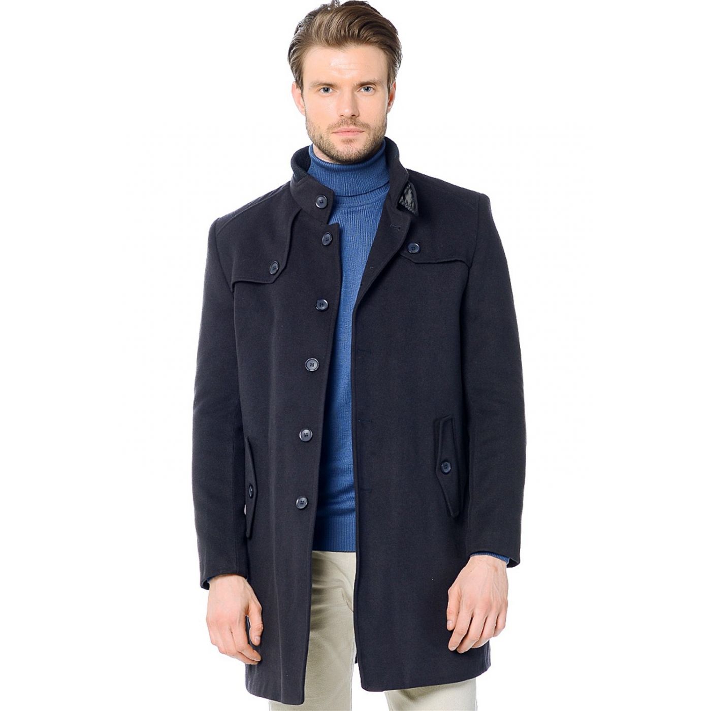 PLT8208 DEWBERRY COAT-LACİVERT