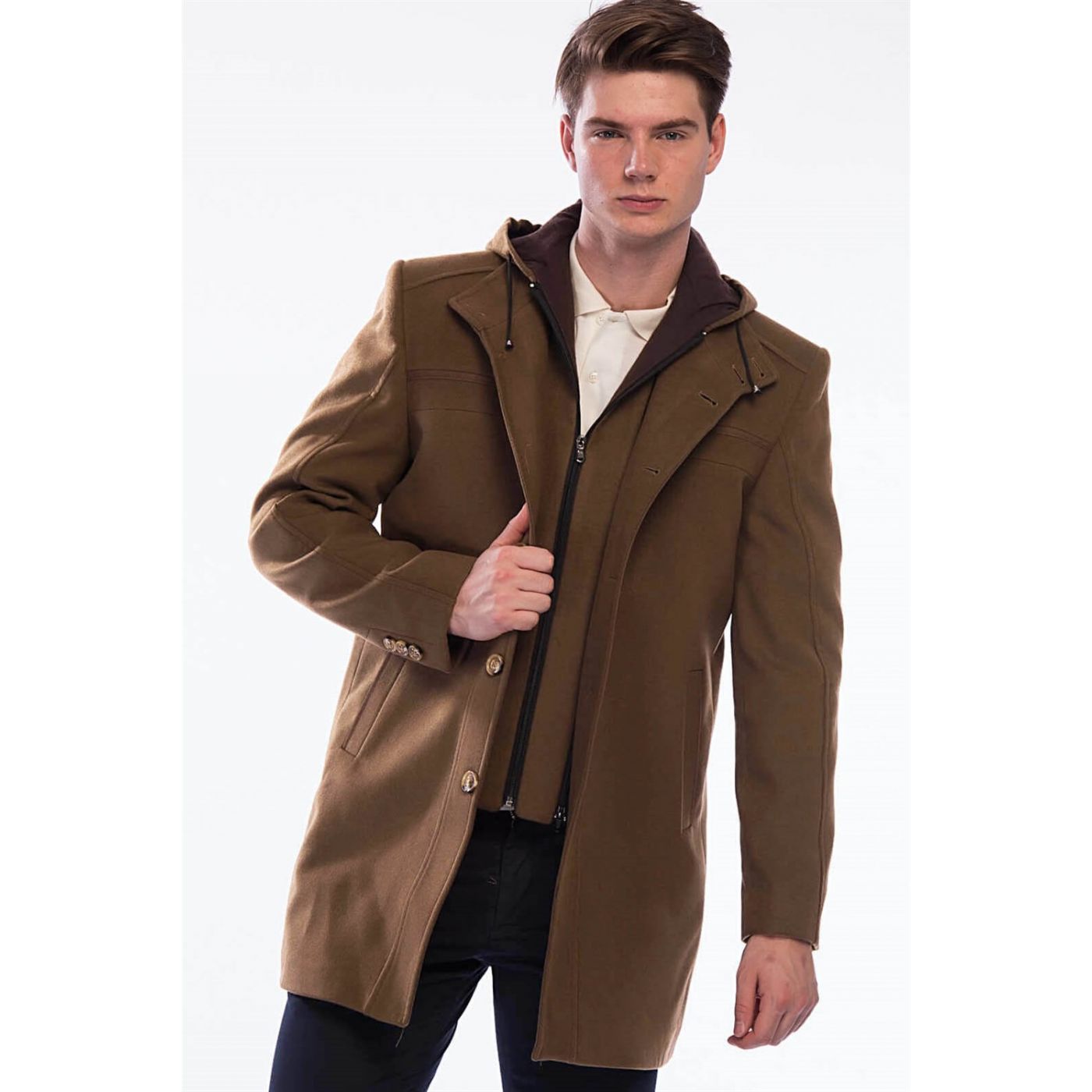 PLT8360 DEWBERRY MEN's COAT-CAMEL