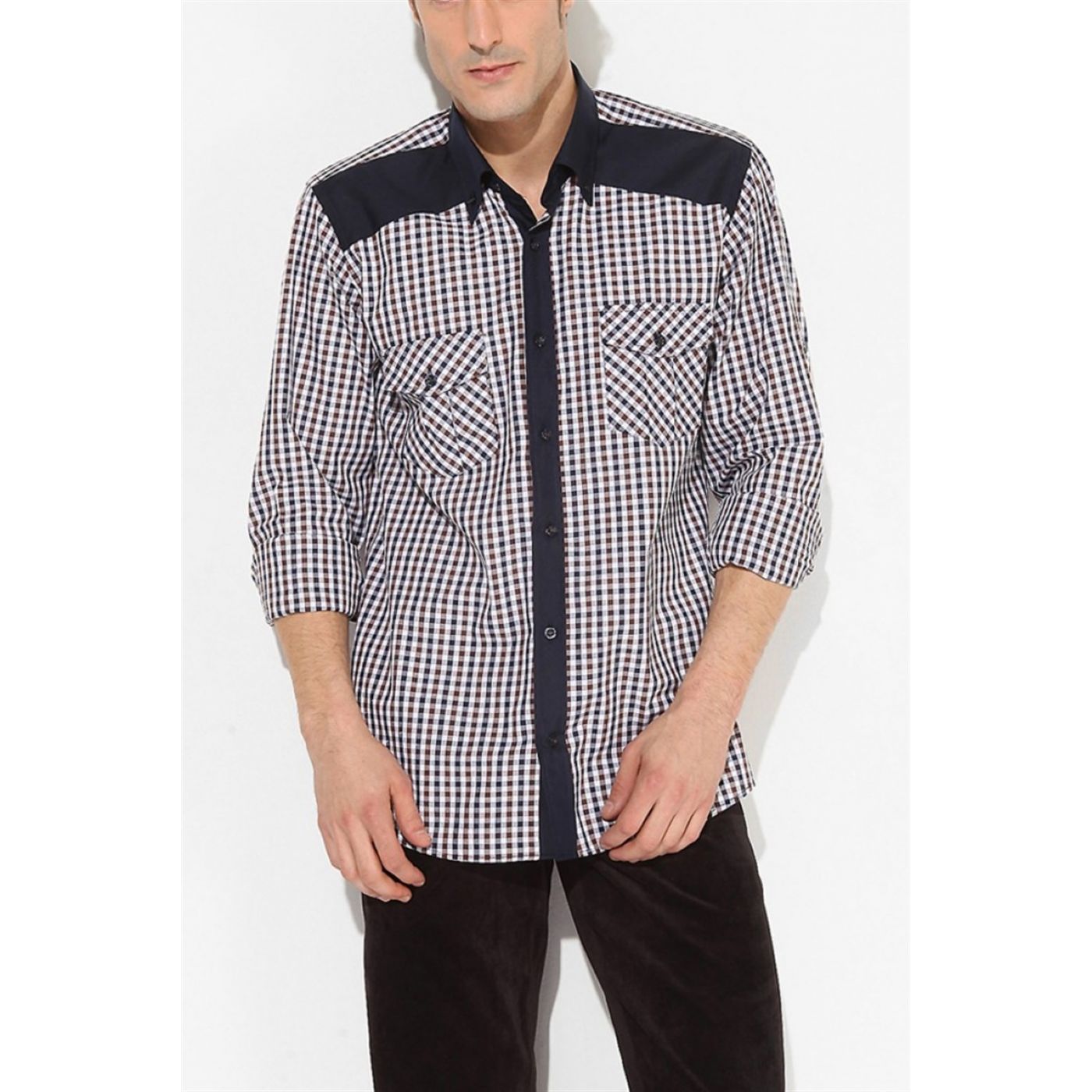 G546 DEWBERRY SHIRT-COFFEE