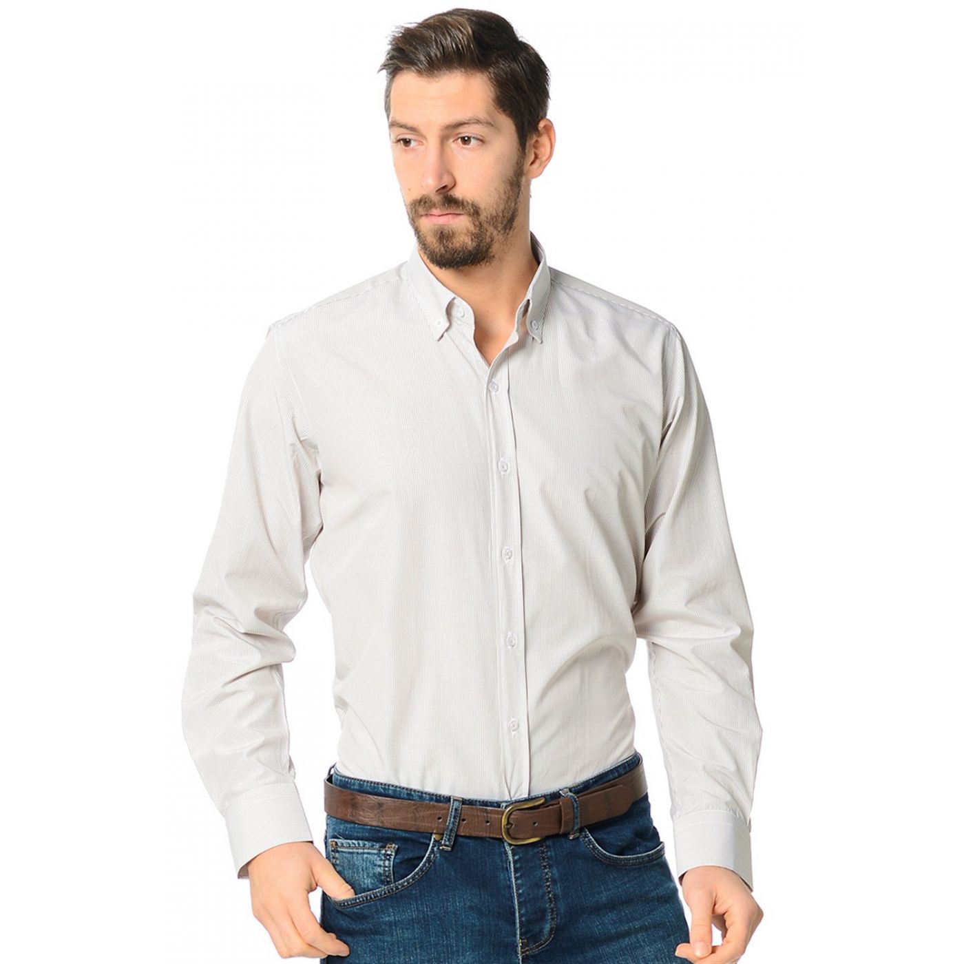 G584 DEWBERRY SHIRT-BEJ