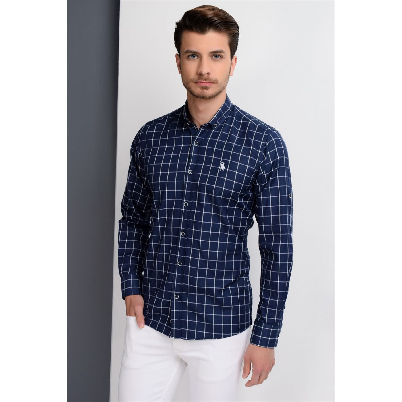 G658 DEWBERRY MEN's SHIRT-NICKNAME - WHITE