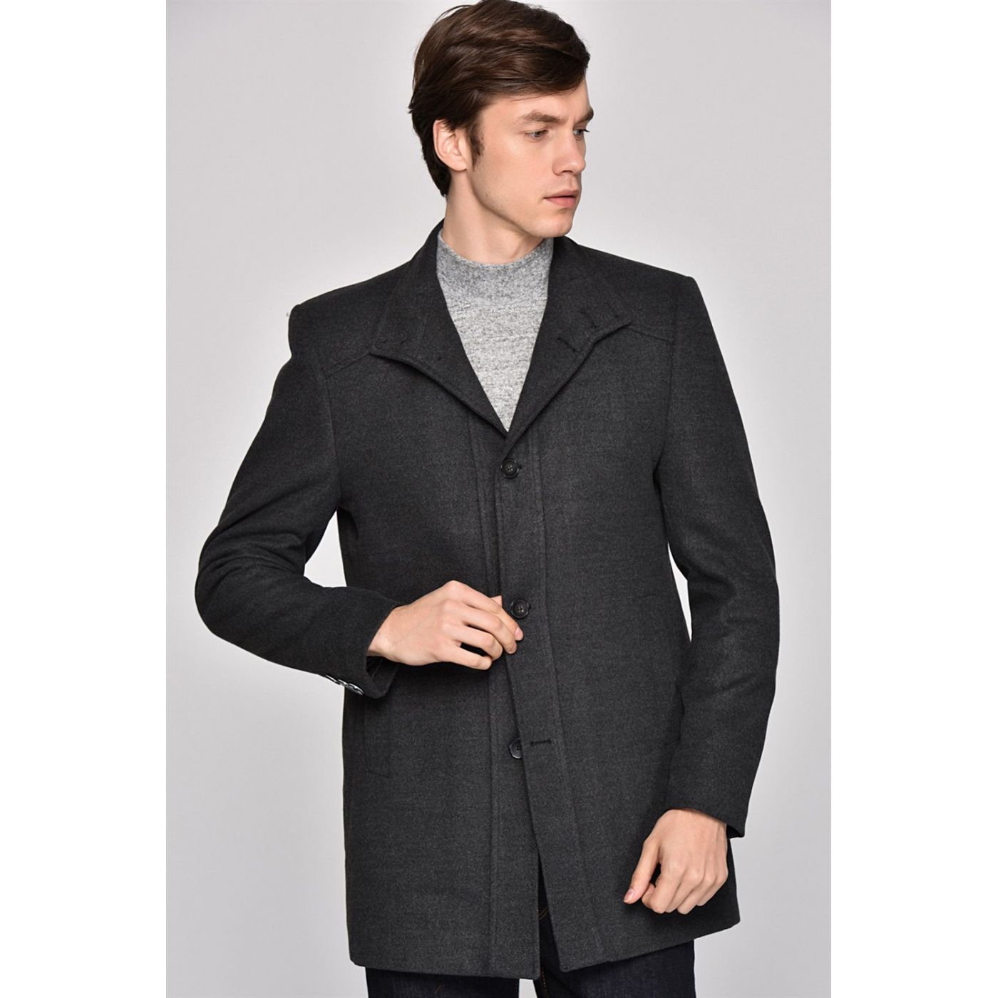 PLT8326 DEWBERRY MEN's COAT-ANTHRACITE