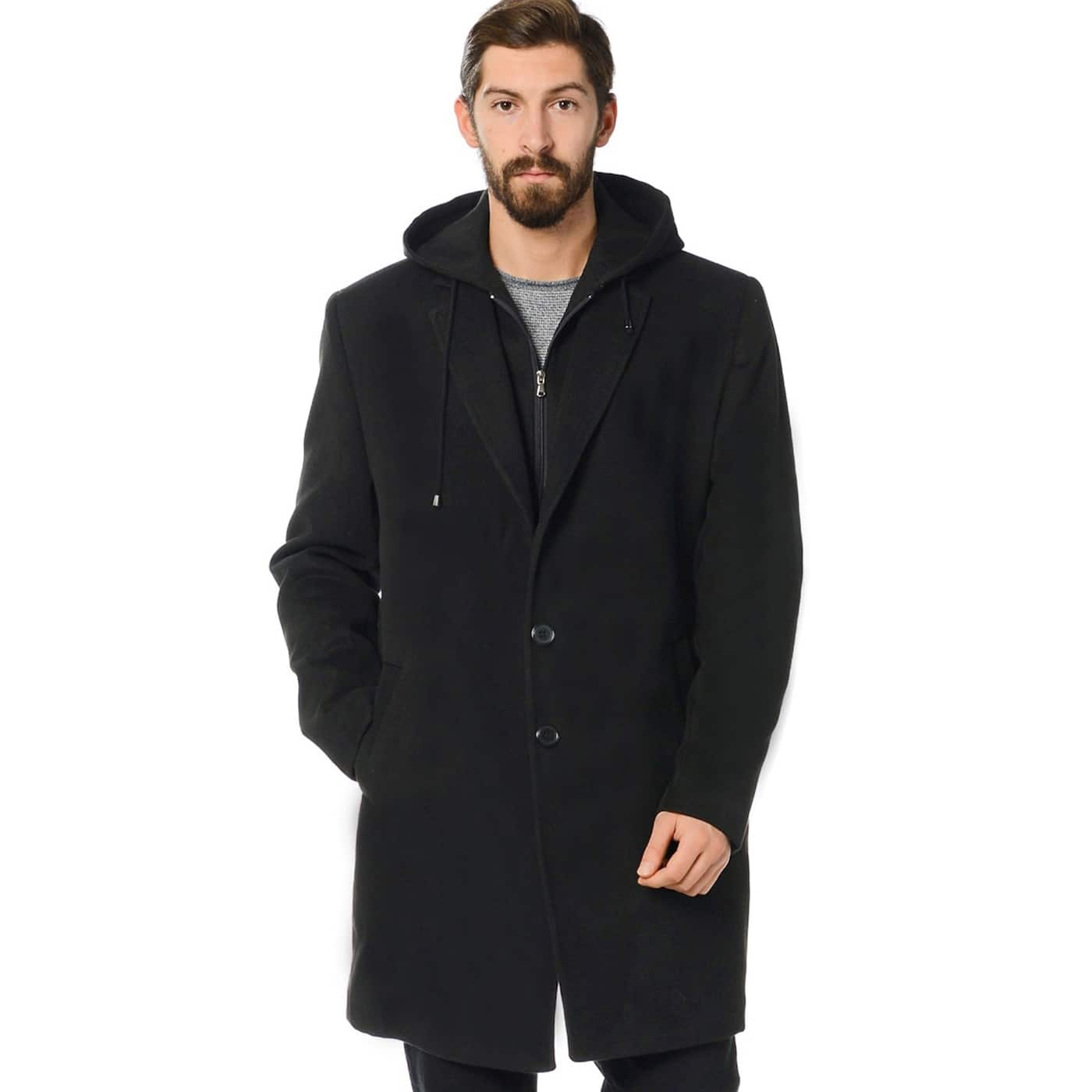 SICAK KIŞ MODASI PLT8207 DEWBERRY BATTAL COAT-BLACK