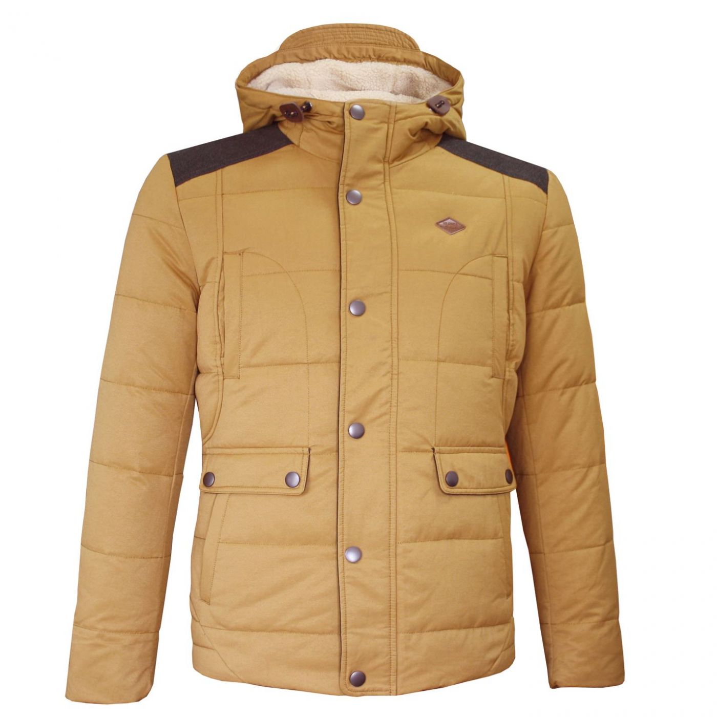 sherpa hooded jacket men's