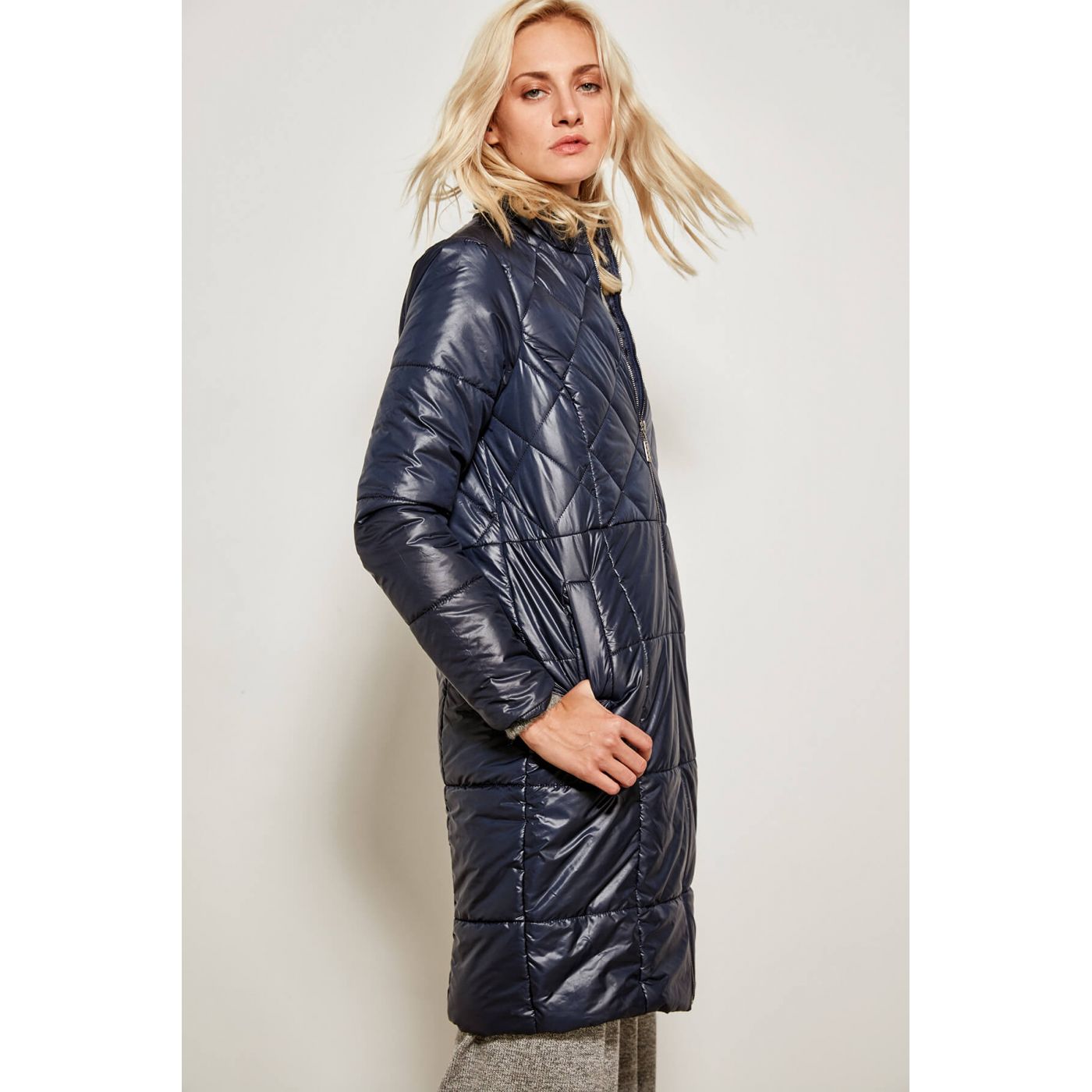 Trendyol Navy Quilted Inflatable Jacket