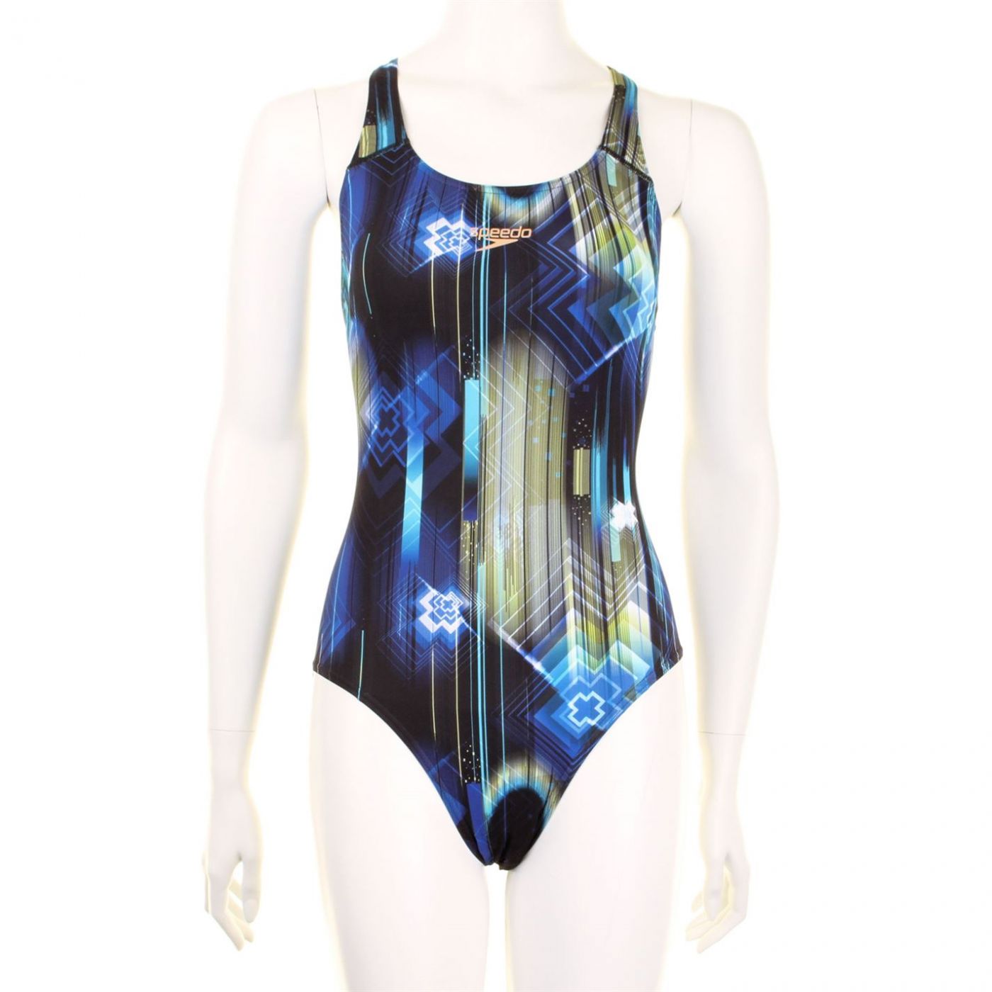 speedo marl racer swimsuit ladies