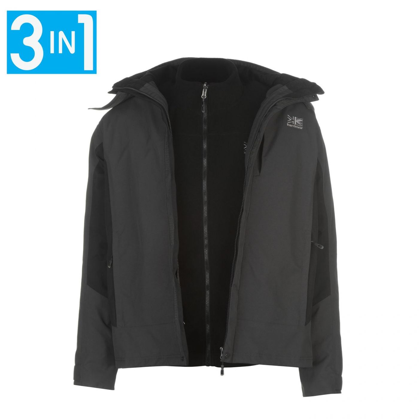 karrimor 3 in 1 weathertite jacket mens