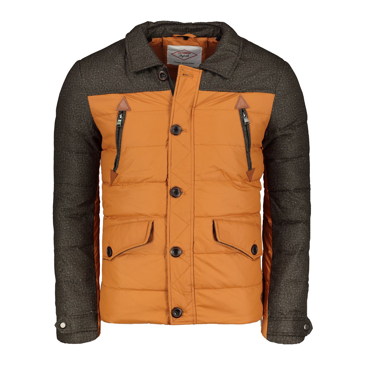 Lee Cooper Contrast Zip Down Jacket Mens