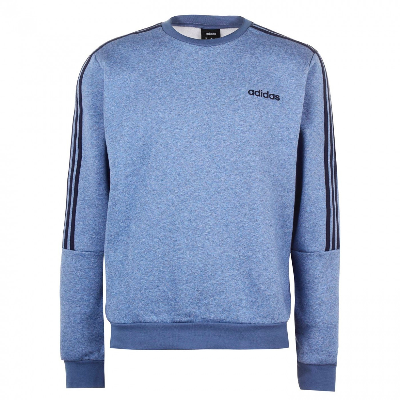 Adidas 3 Stripes Crew Sweatshirt Mens
