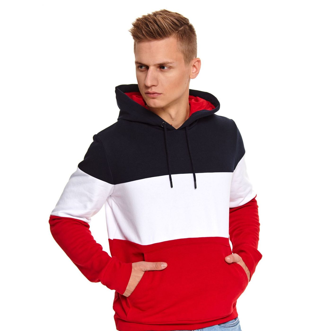 Meeste dressipluus Top Secret Color Block