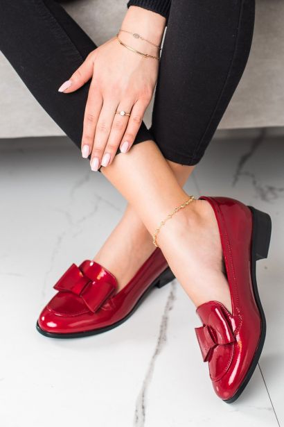 Women's moccasins VINCEZA Bow detailed