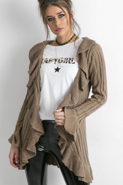 Brown knitted sweater