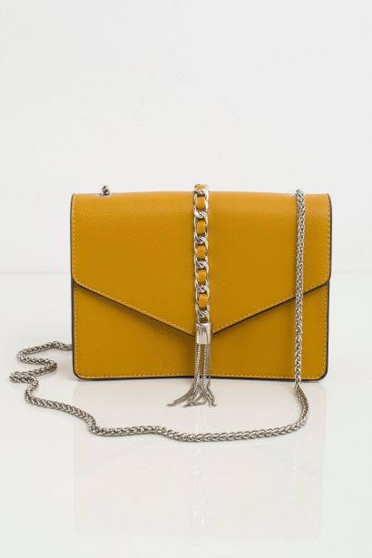 Elegant mustard messenger bag