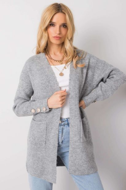 Women's gray cardigan