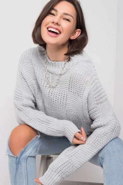OCH BELLA Gray oversized sweater
