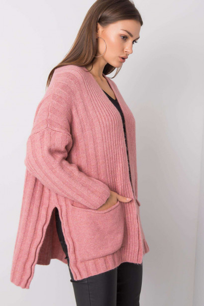 RUE PARIS Dirty pink cardigan