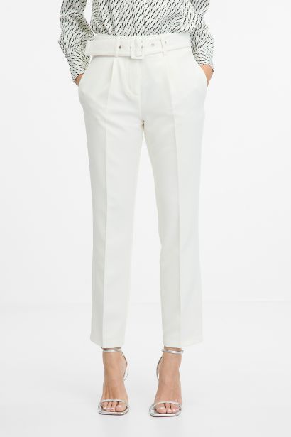 Orsay Cream women's trousers - Women's