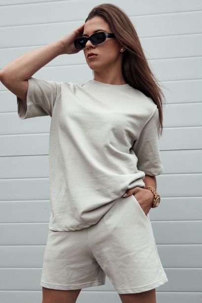 T-shirt damski SWAN pistacjowa Dstreet