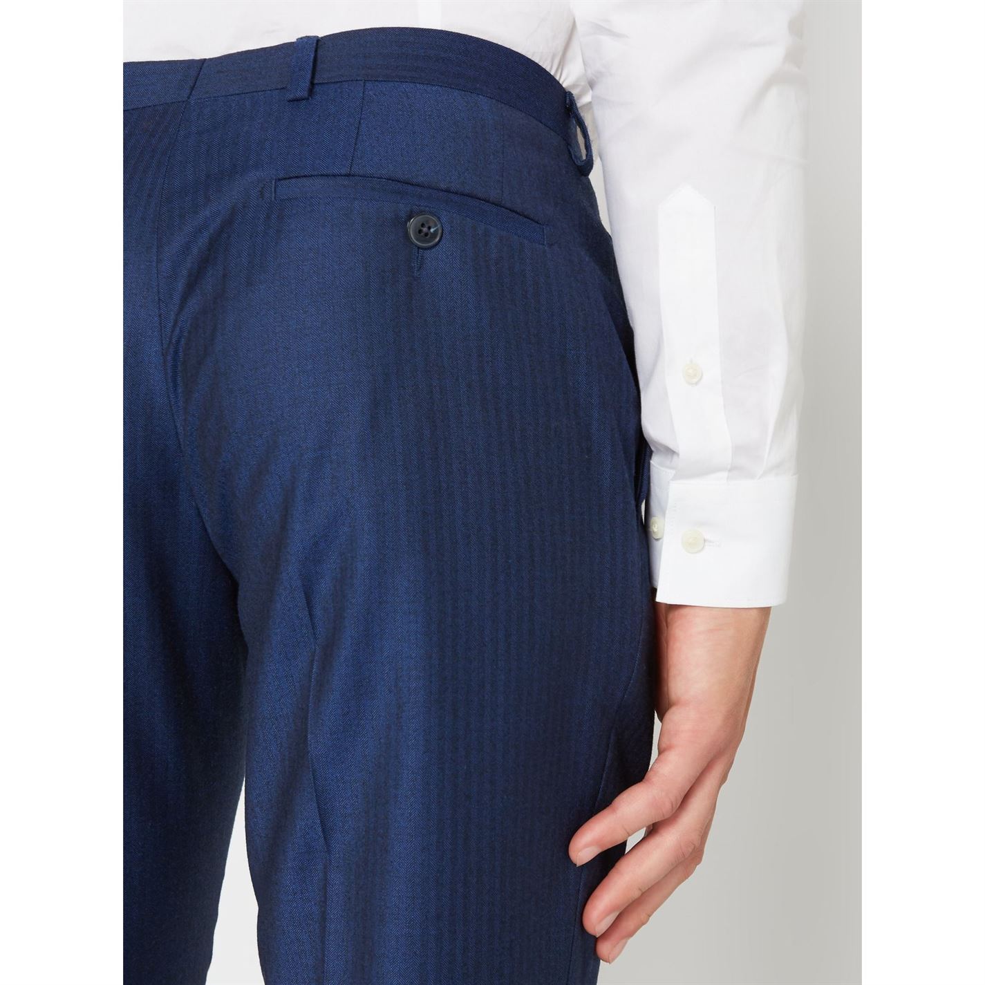 Kenneth Cole Austin Slim Herringbone Suit Trouser