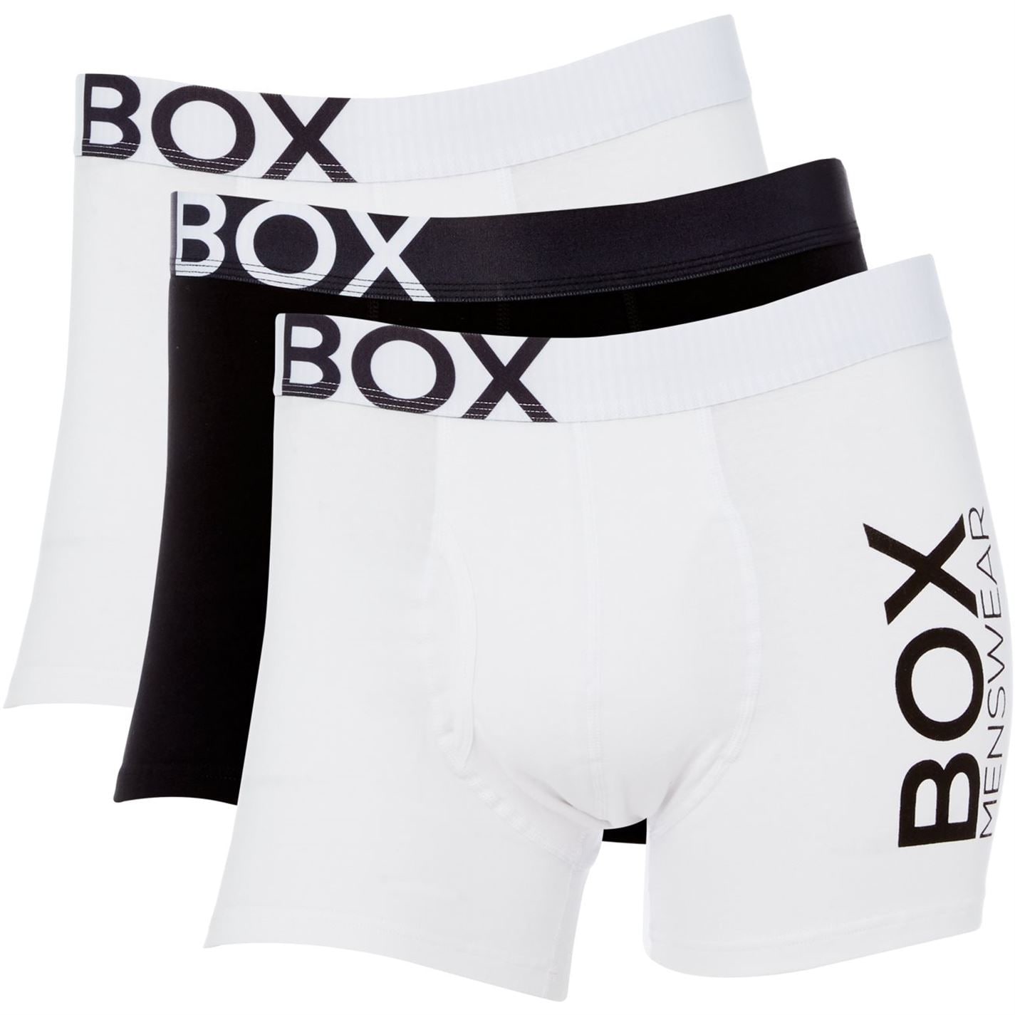 Box Menswear 3PK Logo Waistband Trunk