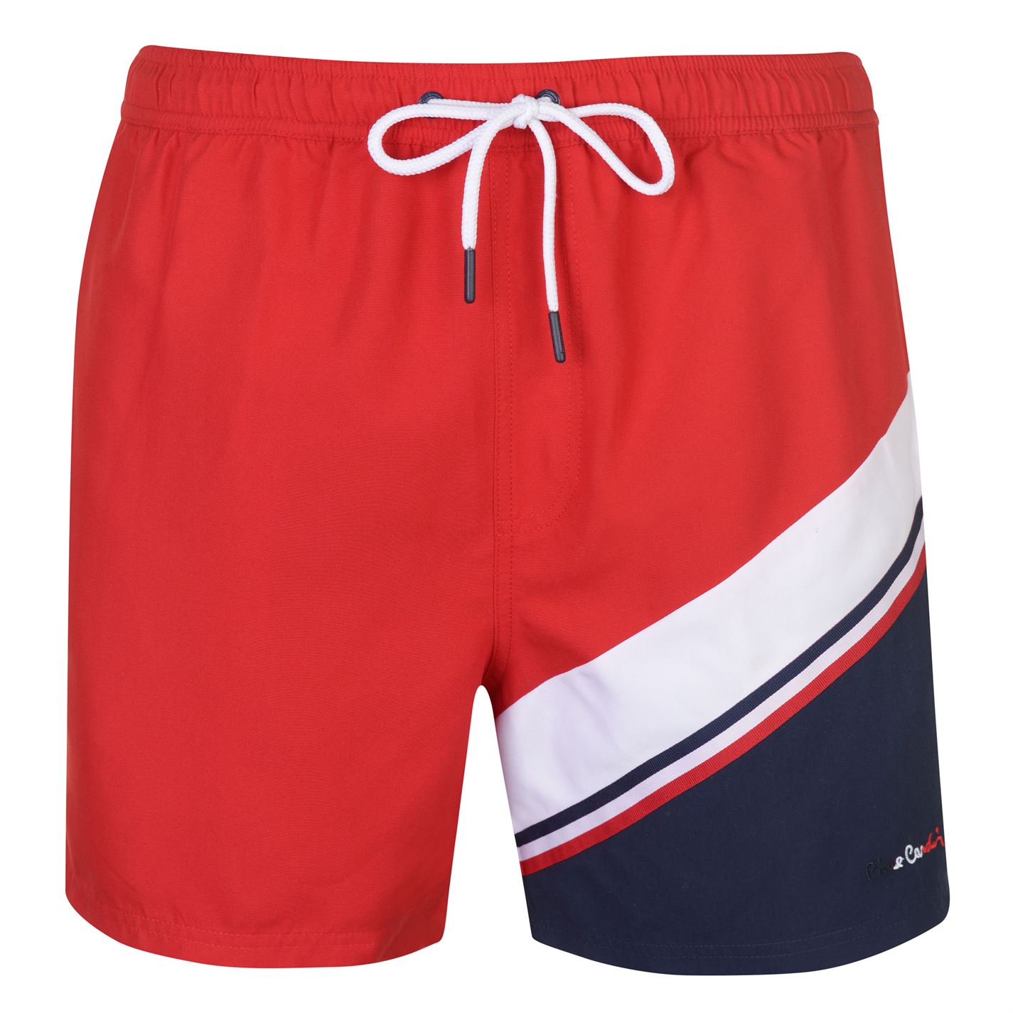 Pierre Cardin Diagonal Stripe Swim Shorts Mens Gents Pants Trousers Bottoms 