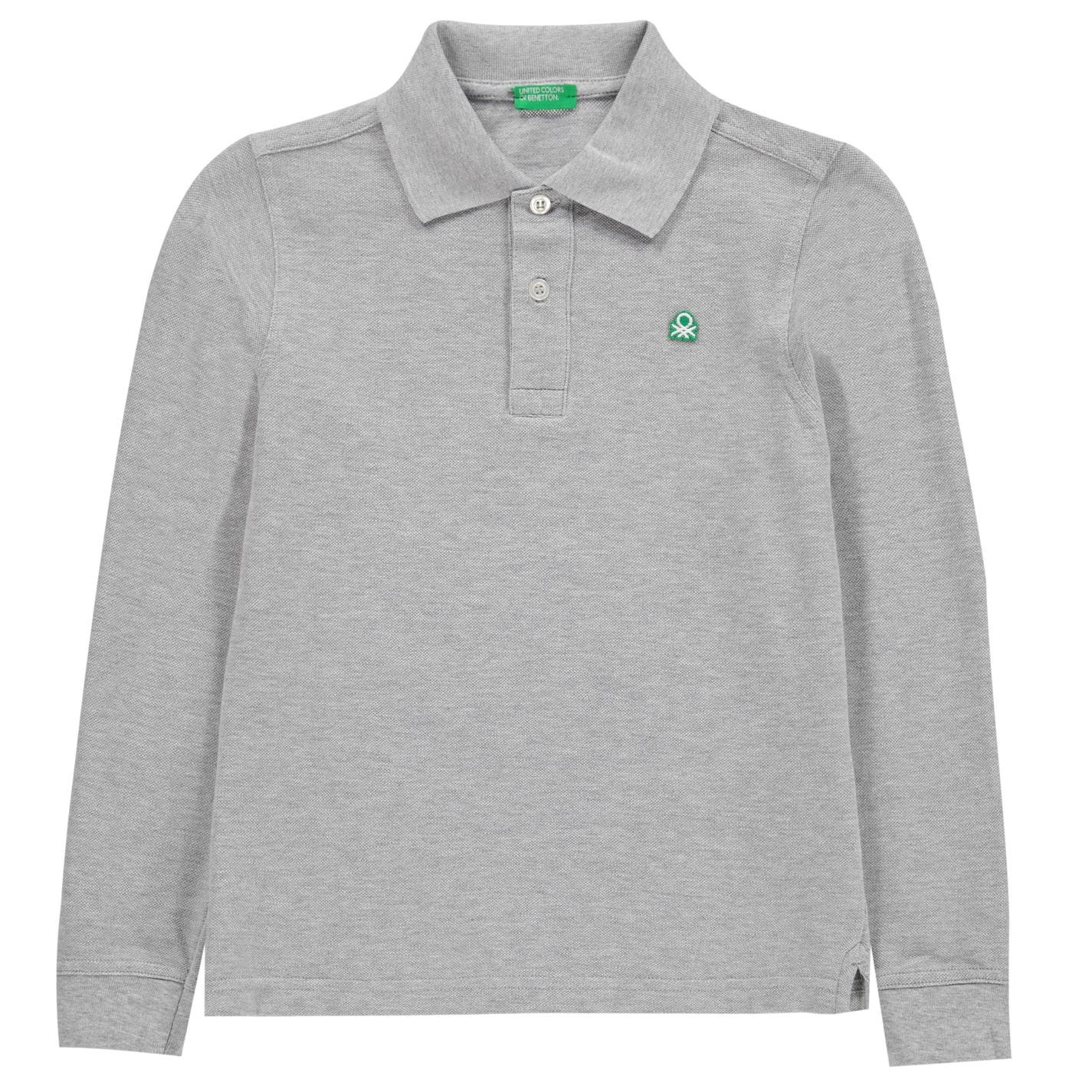 Benetton Long Sleeve Polo Top