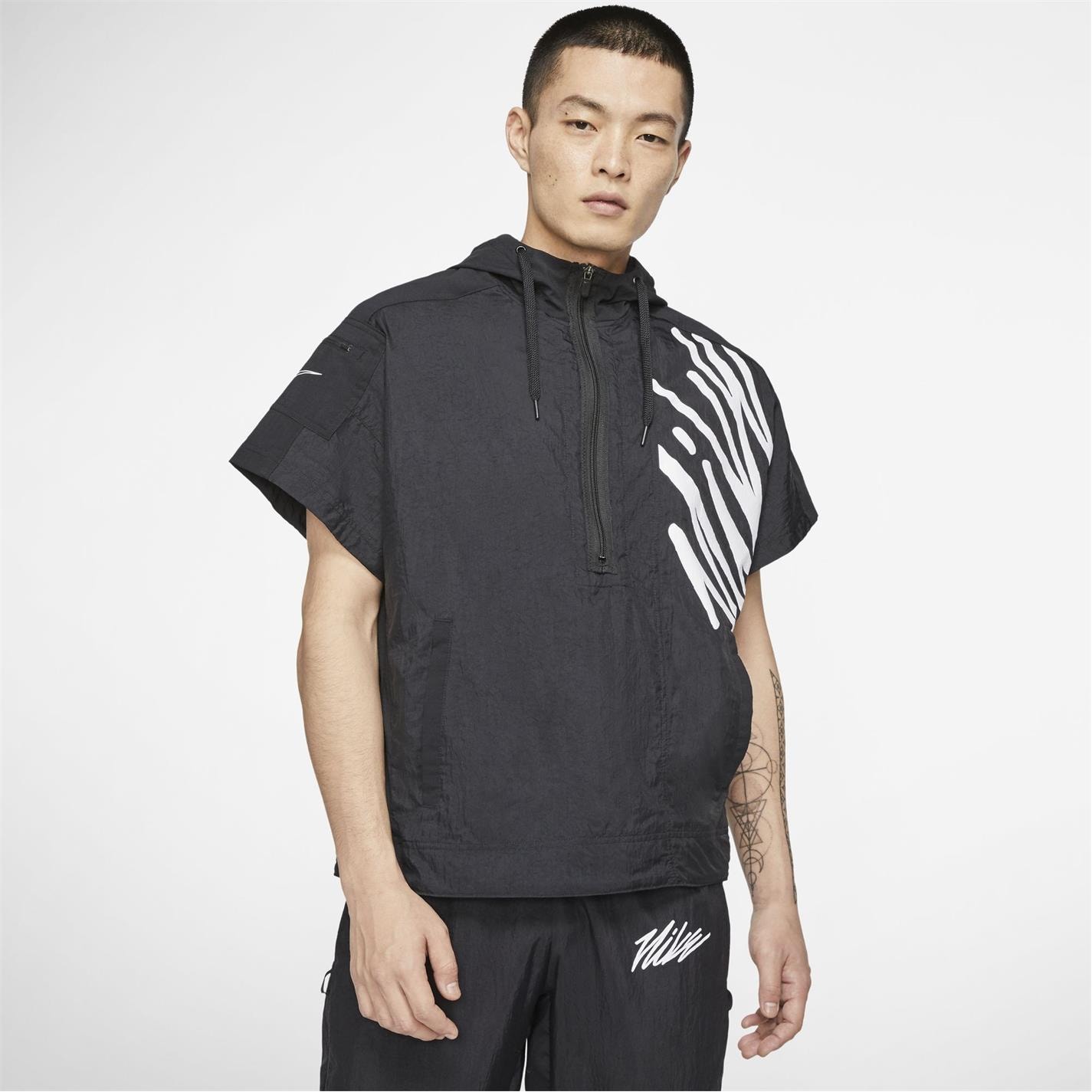 nike short sleeve training hoodie