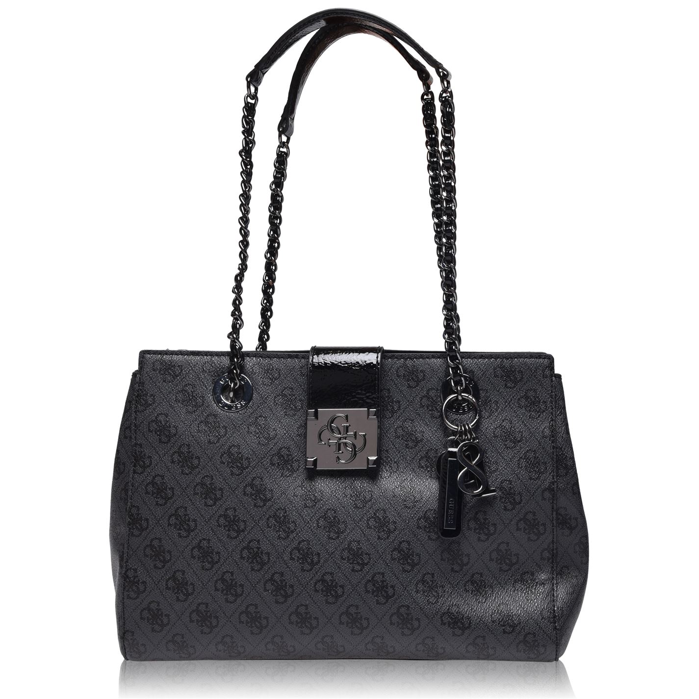 guess logo city bag