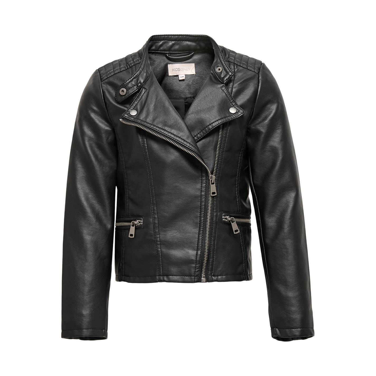 only faux leather biker jacket