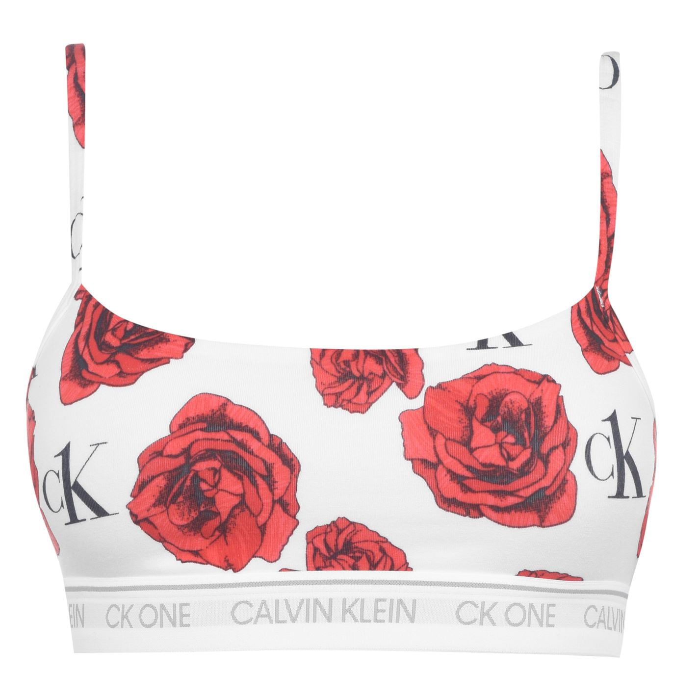 calvin klein underwear ck one bralette charming roses