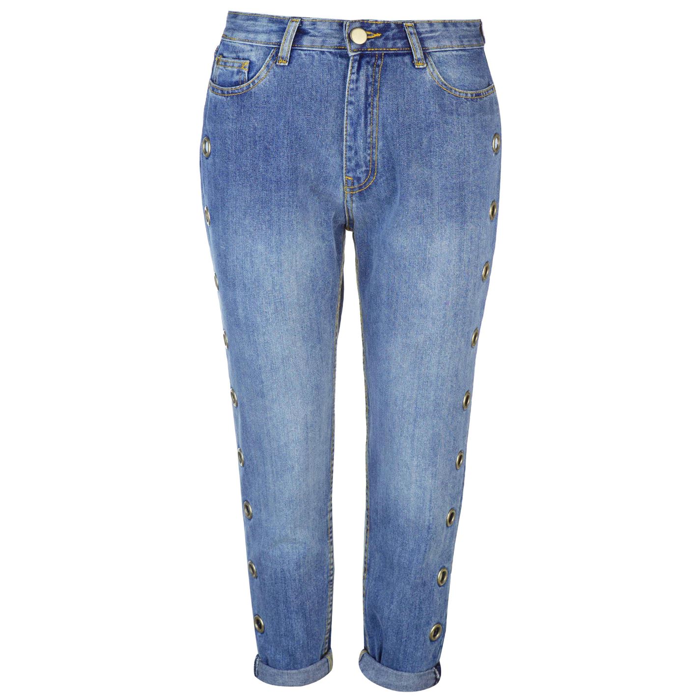 Golddigga Eyelet Jeans Doamnelor