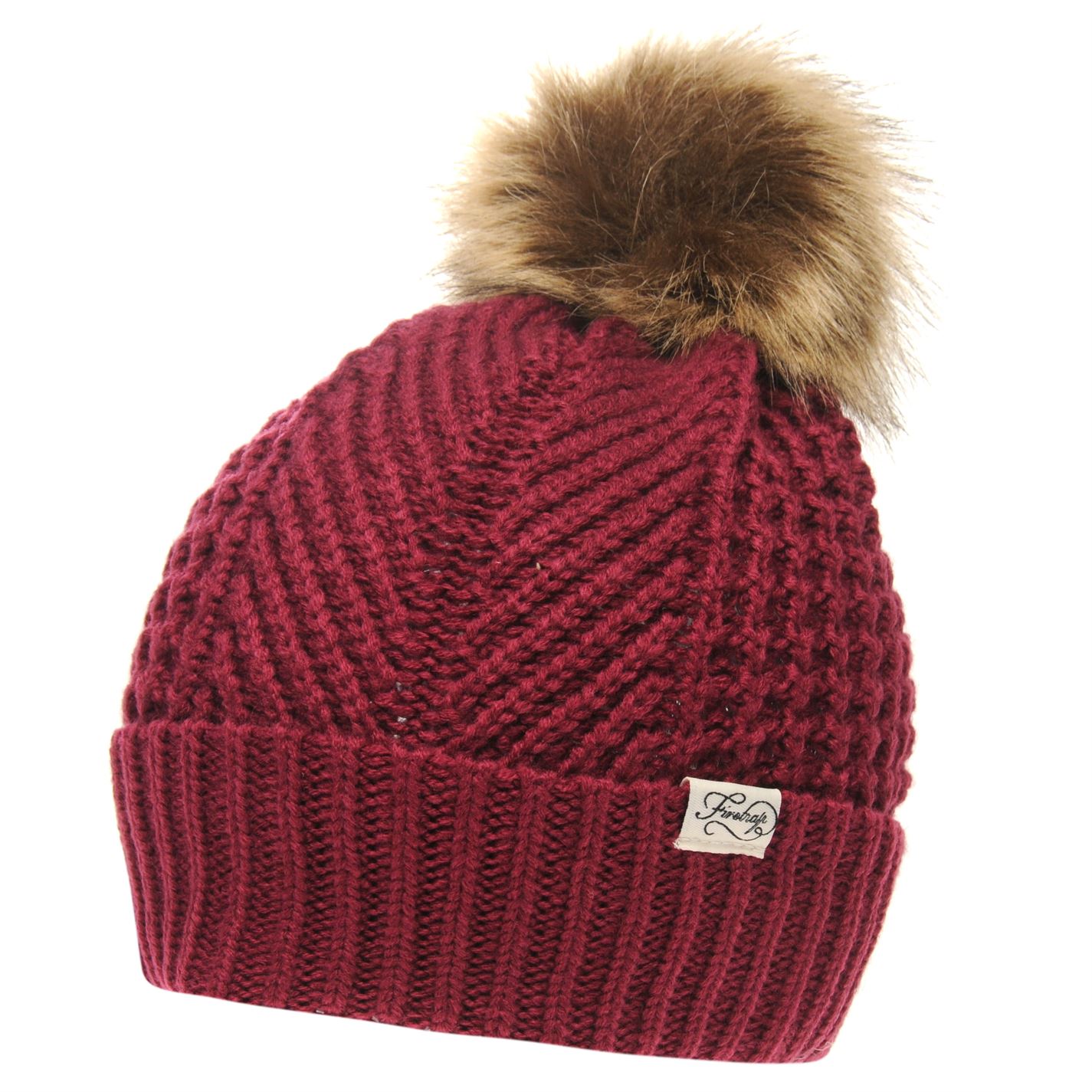 firetrap pom pom beanie ladies