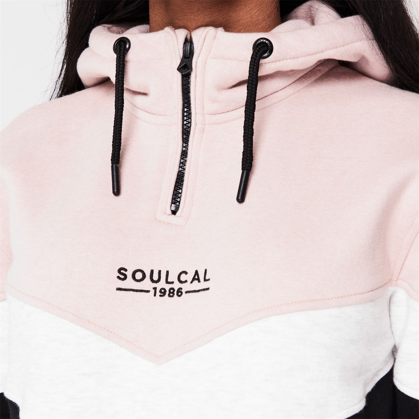 lee cooper cut and sew oth hoodie ladies