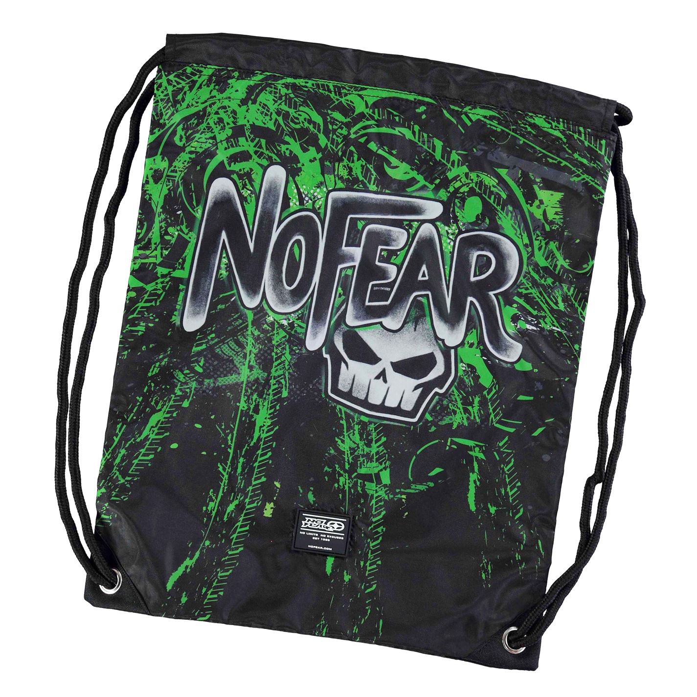 no fear graffiti backpack