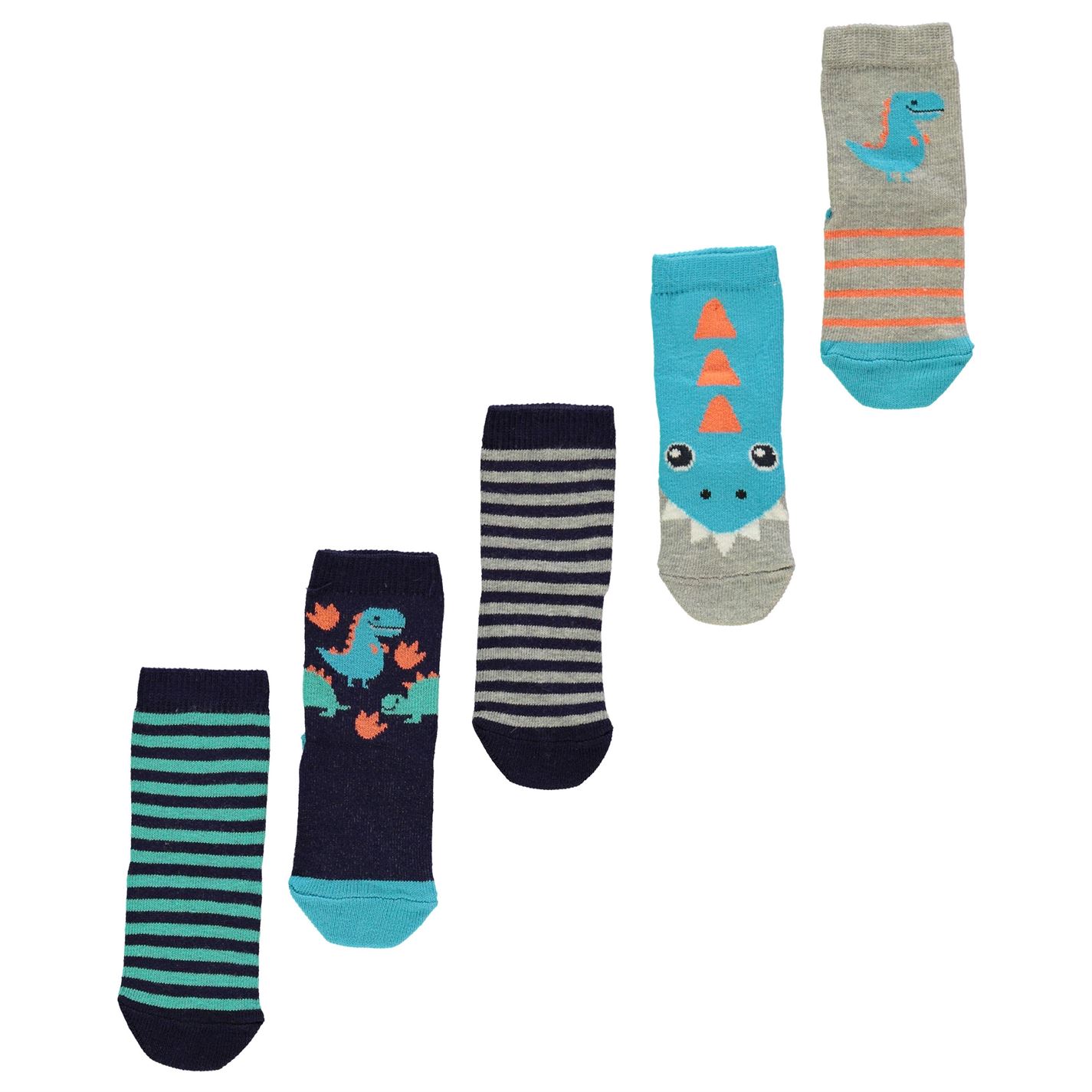Crafted Essentials 5 Pack Socks Infant Boys