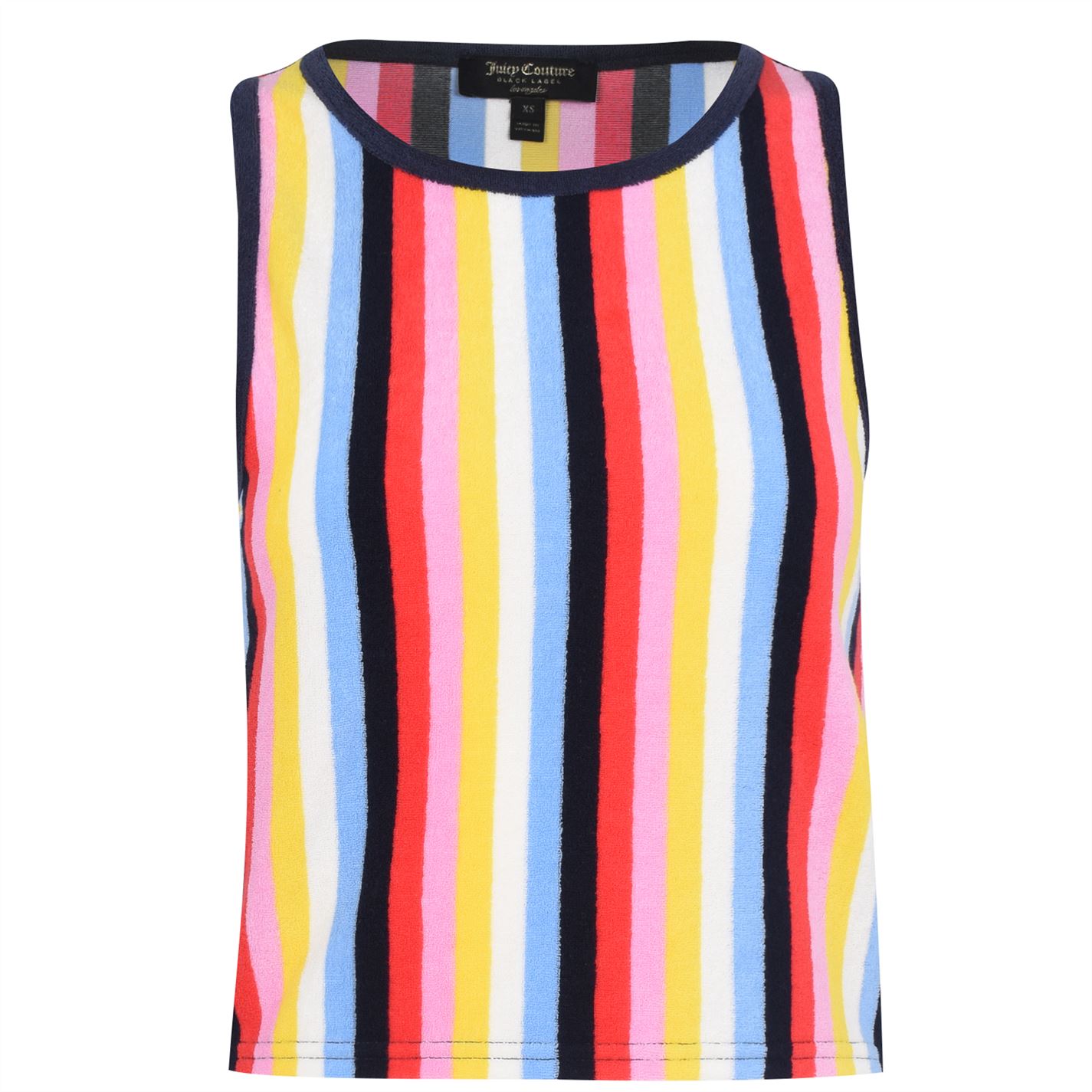 Levně Juicy Couture Sleeveless Microterry Striped Tank