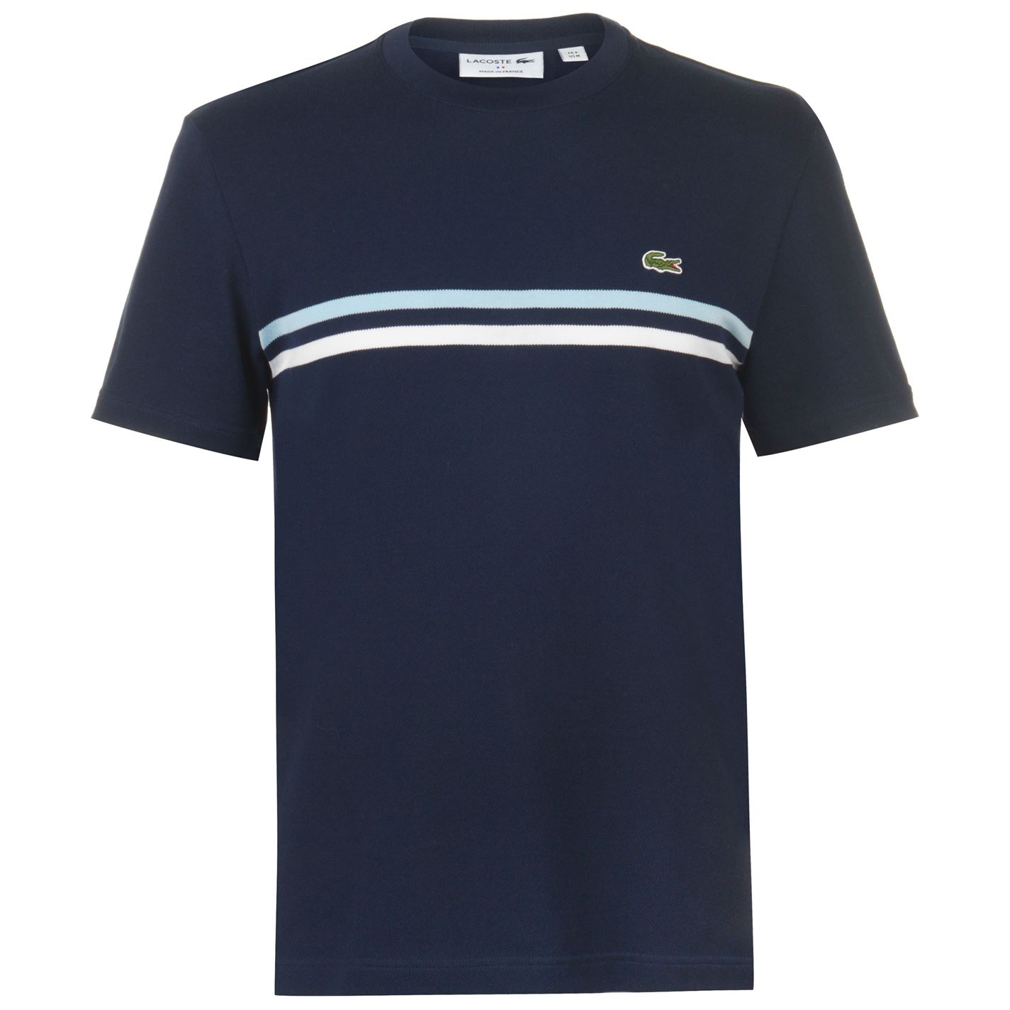 lacoste mip stripe t shirt