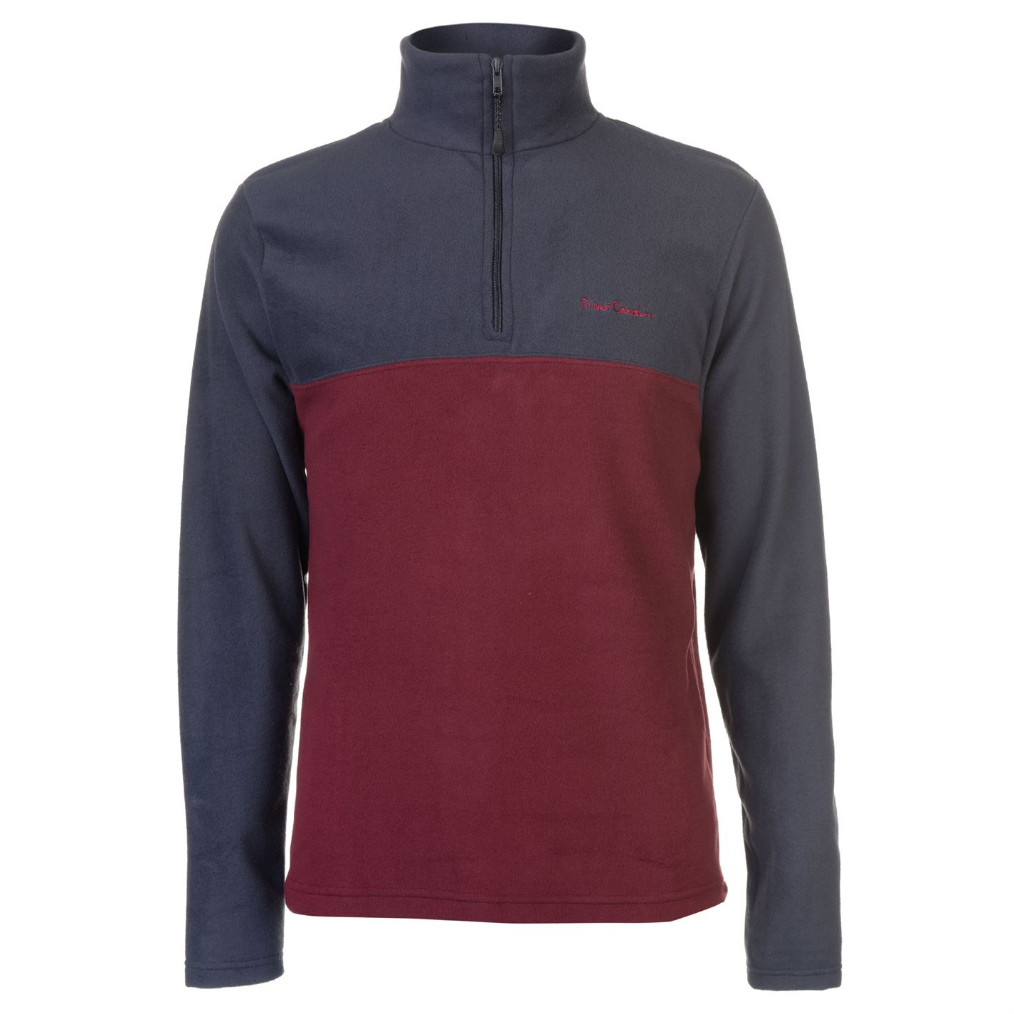 pierre cardin quarter zip fleece mens