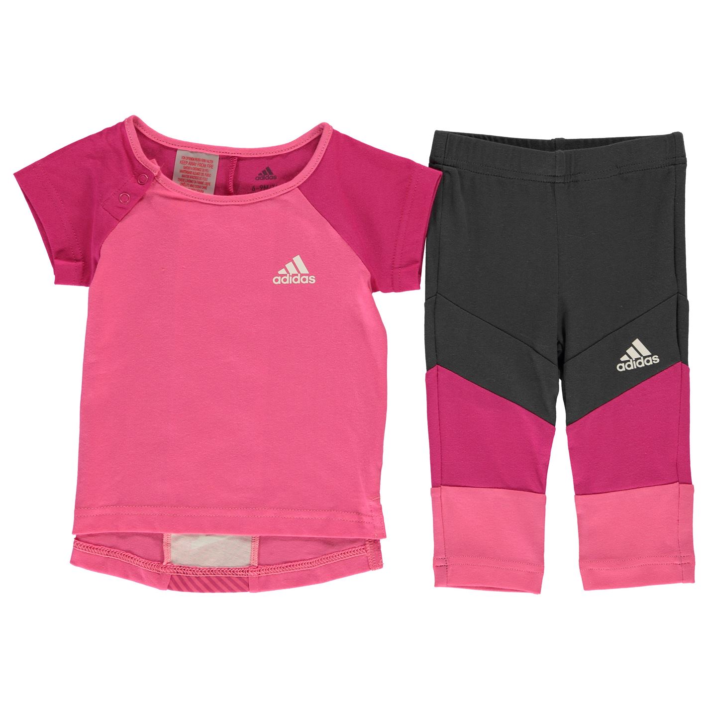 Adidas Baby Girls T-Shirt & Leggings Set