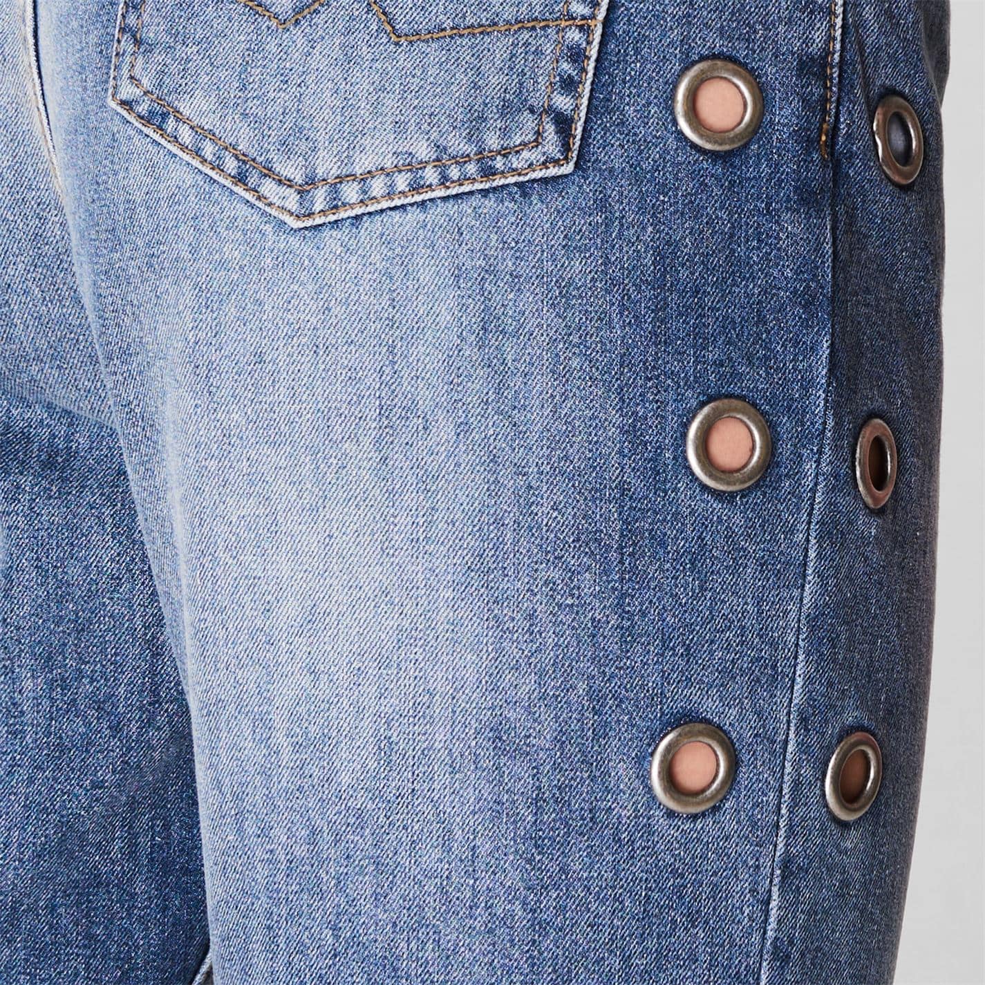 Golddigga Eyelet Jeans Doamnelor