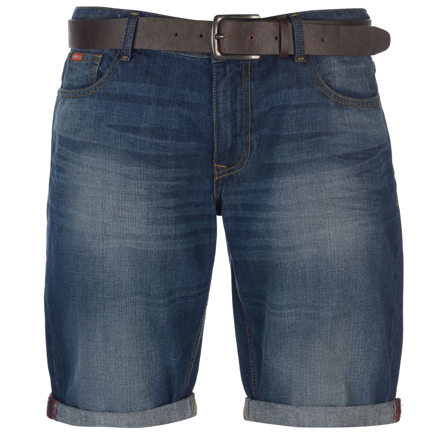 Lee Cooper Belted Shorts Mens