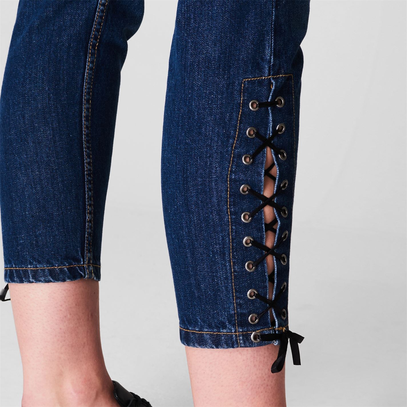 Golddigga Side Tie Jeans Doamnelor