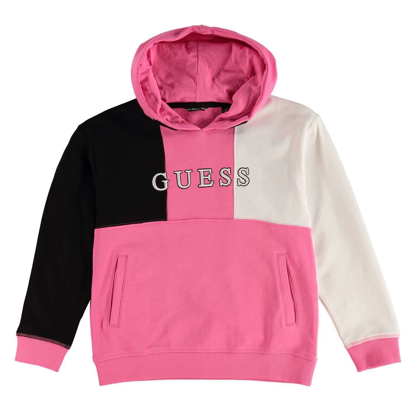guess colour block hoodie