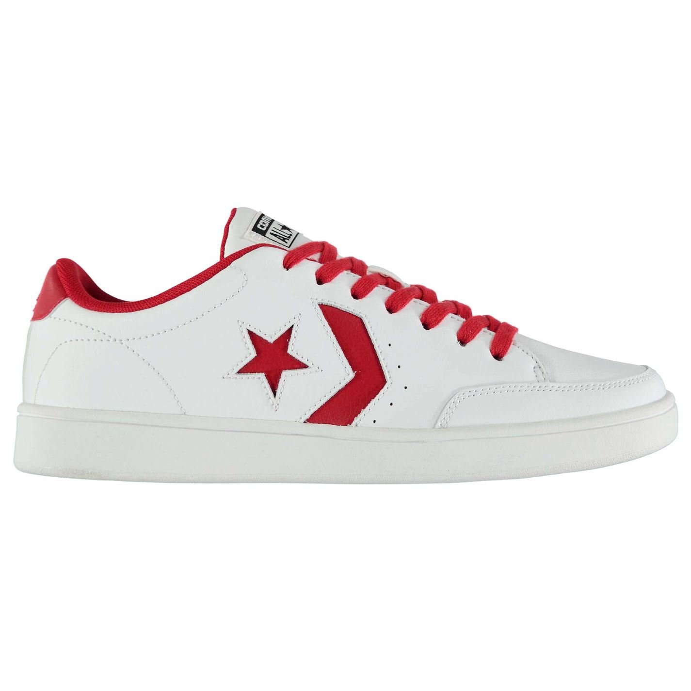 converse all court trainers white